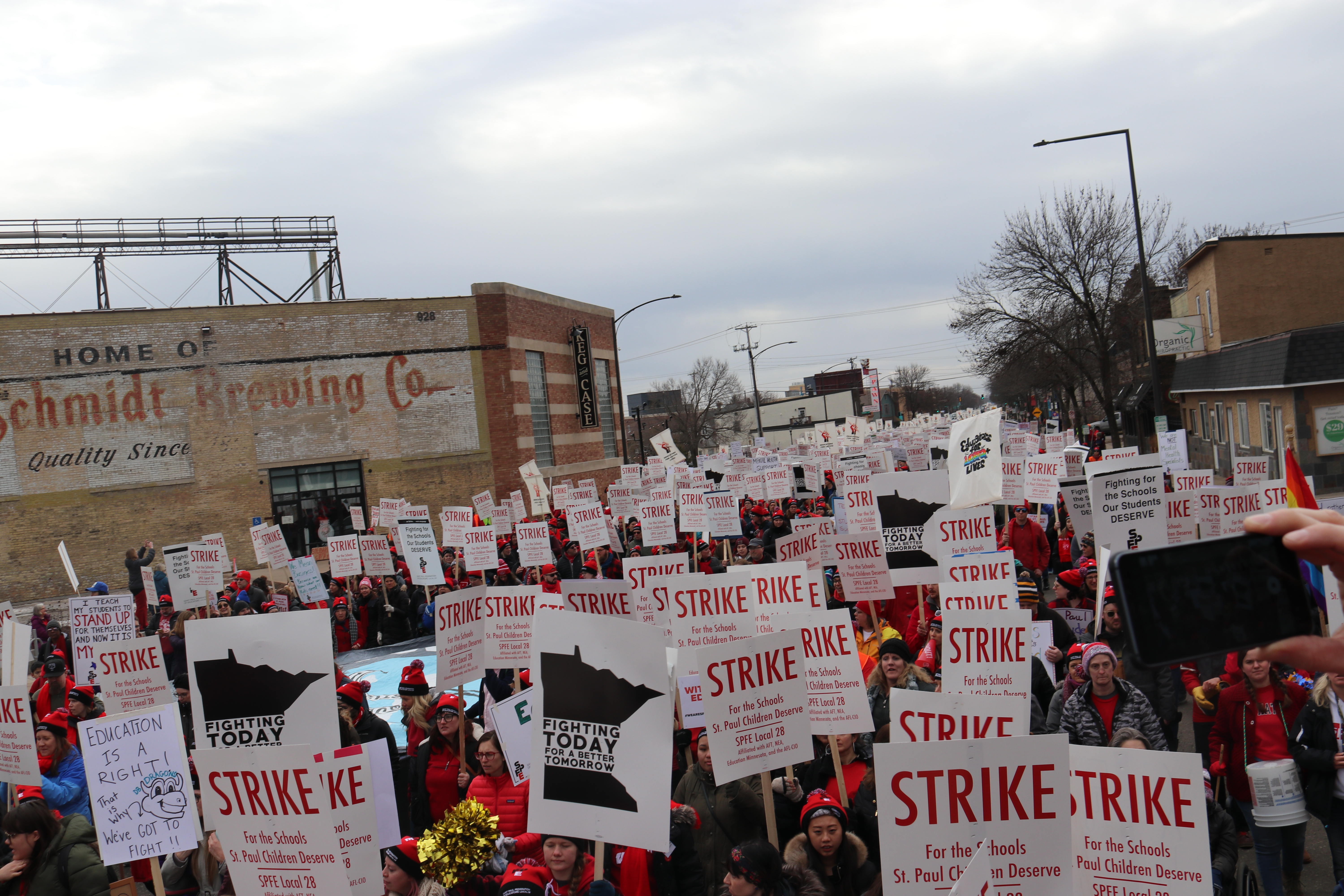 Saint Paul Federation of Educators strike for three days, get additional student supports